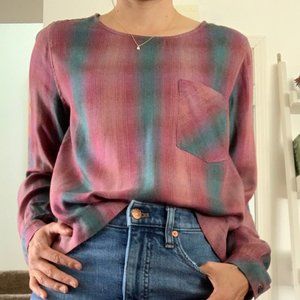 Anthropologie Brand Cloth & Stone Lace-Back Shirt